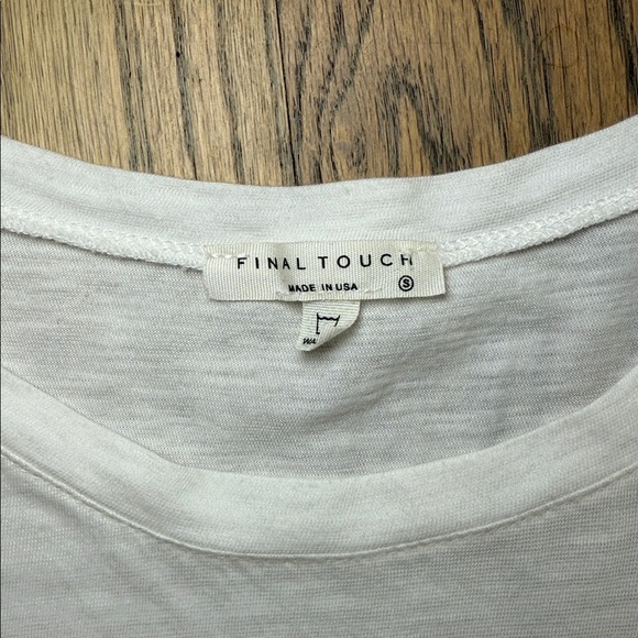 Final Touch Women’s White Sleeveless Slub Tank Top Size X-Small - Picture 3 of 8